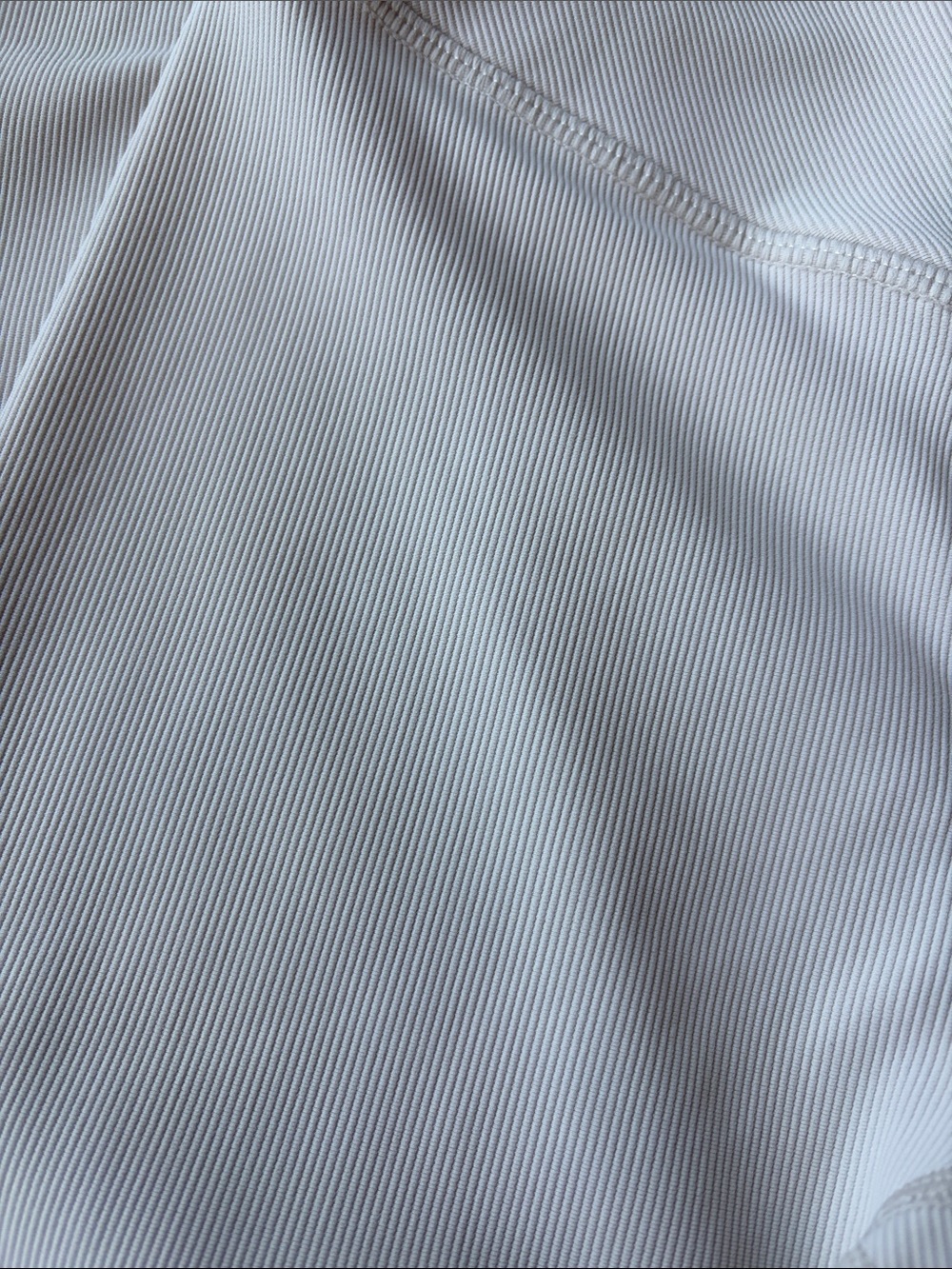 Wilo clay & white Leggings, Bike Shorts & Sports Bra Set-Ribbed - Picture 11 of 11